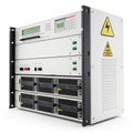 Alert warning system hosting server connectivity isolated on white background