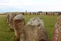 Ales Stenar near Kaseberga, Sweden Royalty Free Stock Photo