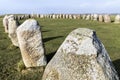 Ales stones, imposing megalithic monument in Skane, Sweden Royalty Free Stock Photo