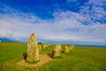 Ales stones in Skane, Sweden Royalty Free Stock Photo