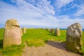 Ales stones in Skane, Sweden Royalty Free Stock Photo