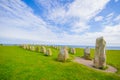 Ales stones in Skane, Sweden Royalty Free Stock Photo