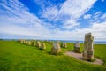 Ales stones in Skane, Sweden Royalty Free Stock Photo