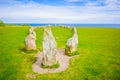 Ales stones in Skane, Sweden Royalty Free Stock Photo