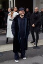 Alessandro Cattelan before Giorgio Armani fashion show, Milan Fashion Week street style