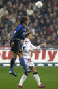 Alessandro Del Piero and Fabio Cannavaro in action during the match