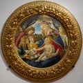 Sandro Botticelli, Madonna of the Magnificat. Uffizi galleries. Royalty Free Stock Photo