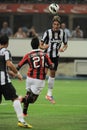 Alessandro Matri in action during the match