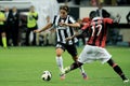 Alessandro Matri and Zapata in action during the match