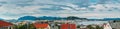 Alesund, Norway. Alesund Skyline Cityscape And Port Terminal