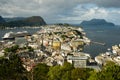 HAL Rotterdam Cruise Ship Docked in Alesund Norway