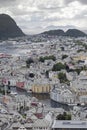 Alesund panorama wiew from Aksla