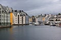 Alesund town and port, More og Romsdal, Norway Royalty Free Stock Photo