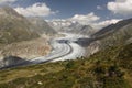 Aletsch glacier Royalty Free Stock Photo