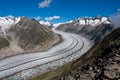 Aletsch glacier in the Alps, Switzerland Royalty Free Stock Photo