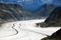 Aletsch Glacier in Berner Oberland Royalty Free Stock Photo