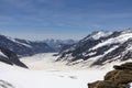 Aletsch Glacier from Junfraujoch Royalty Free Stock Photo