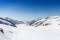 Aletsch Glacier in the Jungfraujoch, Alps, Switzerland Royalty Free Stock Photo