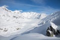 Aletsch Gletscher/Aletsch Glacier Royalty Free Stock Photo