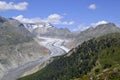 Aletsch Gletscher, Bettmeralp, Wallis, Switzerland Royalty Free Stock Photo