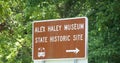 Alex Haley Museum Road Sign, Henning, Tennessee