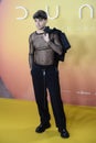 Alex Sanchez posing at the photocall during the premiere of Dune Part 2 in Madrid Spain