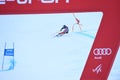 Alex Tilley of Great Brittain at finish area after the second run of the giant slalom