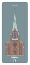 Alexander Church in Tampere, Finland. Architectural symbols of European cities