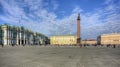 Alexander column on Palace square, Saint Petersburg, Russia Royalty Free Stock Photo