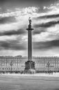 Alexander Column in Palace Square, St. Petersburg, Russia Royalty Free Stock Photo