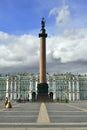 Alexander Column and Winter Palace, St.Petersburg Royalty Free Stock Photo