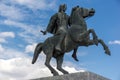 Alexander the Great Monument at embankment of city of Thessaloniki, Greece Royalty Free Stock Photo