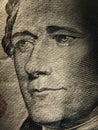 Alexander Hamiltons portrait is depicted on painted on the $ 10 banknotes