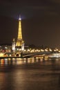 Alexander III bridge and Eiffel tower