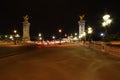 The Alexander III bridge at night - Paris Royalty Free Stock Photo