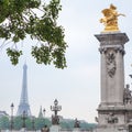 Alexander III bridge in Paris Royalty Free Stock Photo