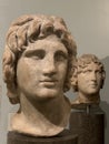 Alexander the Great head statue at the British Museum in London