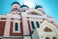 The Alexander Nevsky Cathedral is an orthodox cathedral. Tallinn, Estonia Royalty Free Stock Photo