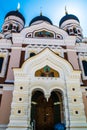 The Alexander Nevsky Cathedral is an orthodox cathedral. Tallinn, Estonia Royalty Free Stock Photo