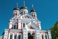 The Alexander Nevsky Cathedral is an orthodox cathedral. Tallinn, Estonia Royalty Free Stock Photo