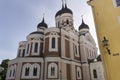 Alexander Nevsky cathedral back facade on sunny day