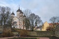 Alexander Nevsky Cathedral Estonian: Aleksander Nevski katedraal is an orthodox cathedral in the Tallinn Old Town Royalty Free Stock Photo