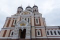 Alexander Nevsky Cathedral, orthodox cathedral in the Tallinn Old Town, Estonia. Royalty Free Stock Photo