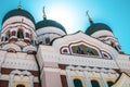 The Alexander Nevsky Cathedral is an orthodox cathedral. Tallinn, Estonia Royalty Free Stock Photo