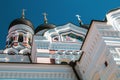The Alexander Nevsky Cathedral is an orthodox cathedral. Tallinn, Estonia Royalty Free Stock Photo