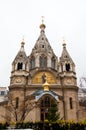 The Alexander Nevsky Cathedral in Paris, France.