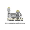 Alexander Nevsky Cathedral, Sofia, Bulgaria. The Most impressive place of the city. Heritage for the city and a real architectural Royalty Free Stock Photo