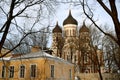 The Alexander Nevsky Cathedral in Tallinn, Estonia. Royalty Free Stock Photo