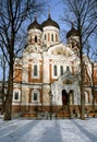 The Alexander Nevsky Cathedral in Tallinn, Estonia. Royalty Free Stock Photo