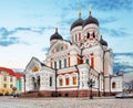 Alexander Nevsky Cathedral in the Tallinn Old Town, Estonia Royalty Free Stock Photo